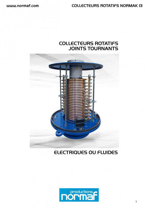 Collecteurs Rotatifs, Joints Tournants Électriques & Fluides